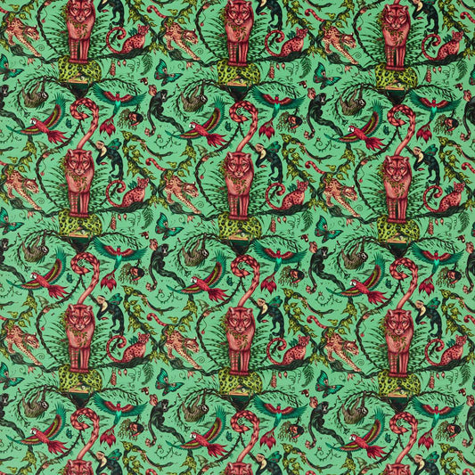 Clarke & Clarke Bosque Dreams Velvet Aquamarine