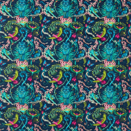 Clarke & Clarke Bosque Dreams Velvet Navy