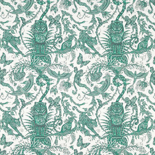 Clarke & Clarke Bosque Dreams Jacquard Seafoam
