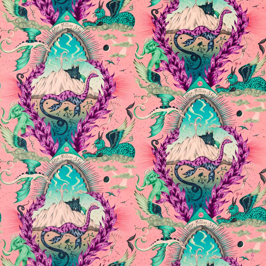 Clarke & Clarke Highlandia Velvet Pink