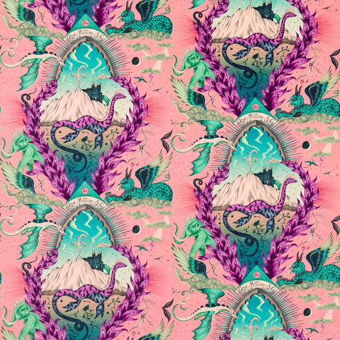 Clarke & Clarke Highlandia Velvet Pink