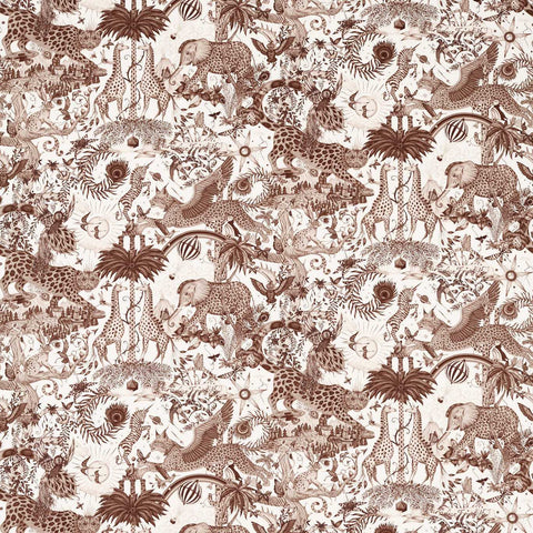 Clarke & Clarke Paradise Lost Sepia