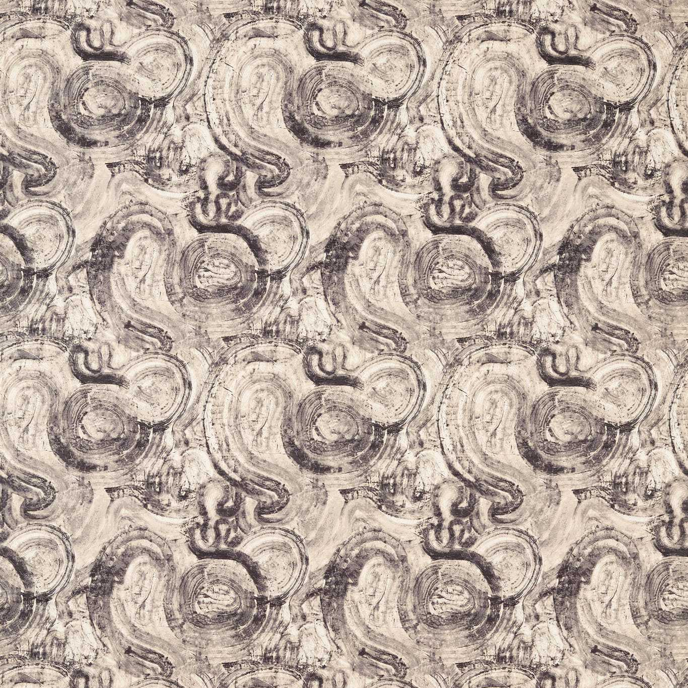 Clarke & Clarke Hatoum Jacquard Noir