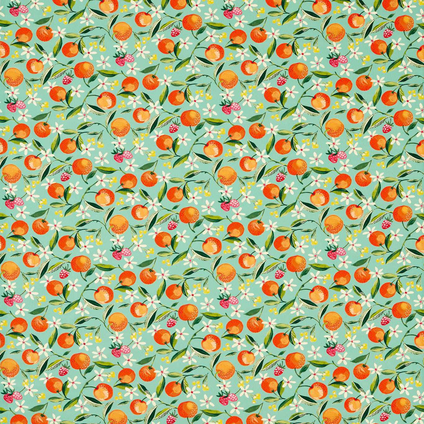 Clarke & Clarke Orange Blossom Jade