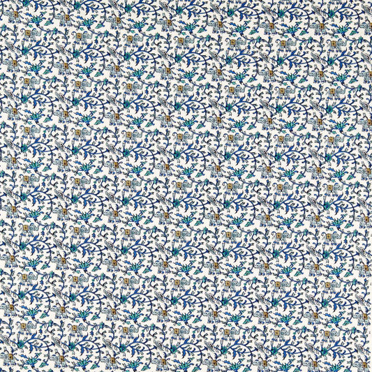 Clarke & Clarke Hathi Embroidery Cobalt