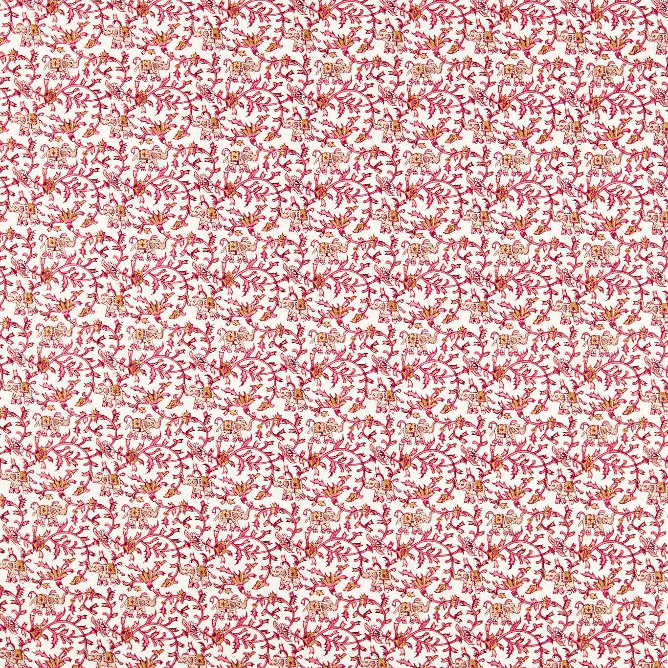 Clarke & Clarke Hathi Embroidery Raspberry