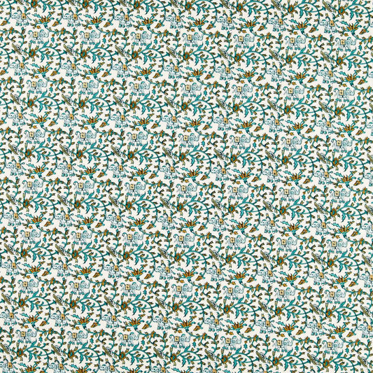 Clarke & Clarke Hathi Embroidery Teal