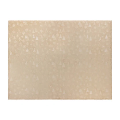 Riva Home Festive Time Embossed Fleece Throw Natural