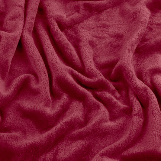 Riva Home Furn Harrow Fleece Throw Berry