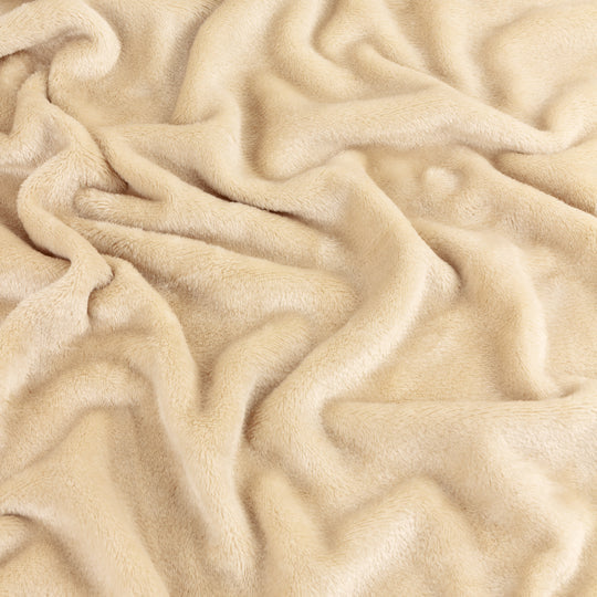 Riva Home Furn Harrow Fleece Throw Natural