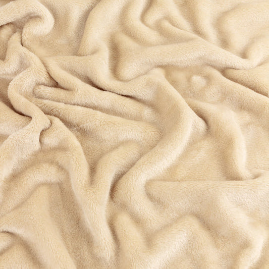 Riva Home Furn Harrow Fleece Throw Natural