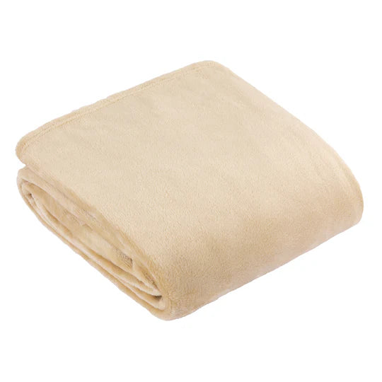 Riva Home Furn Harrow Fleece Throw Natural