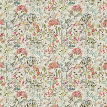 Voyage Maison Country Hedgerow Fabric Coral Linen