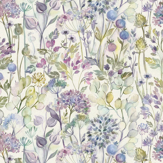 Voyage Maison Country Hedgerow Fabric Lilac Linen