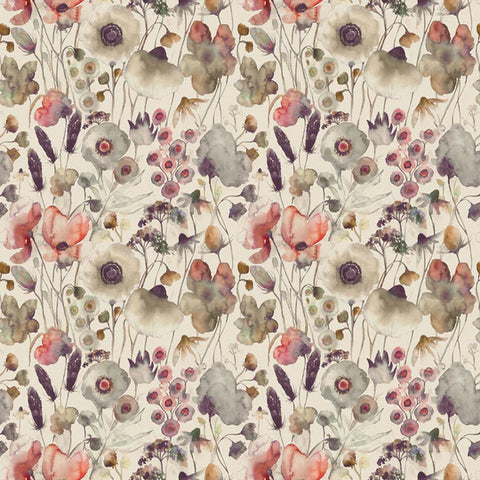 Voyage Maison Hibbertia Fabric Boysenberry Linen