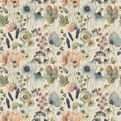 Voyage Maison Hibbertia Fabric Coral Cloud Linen