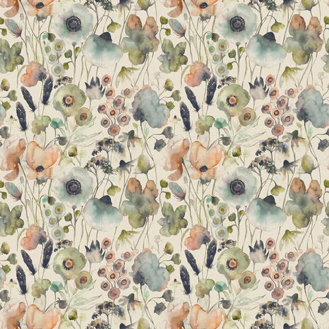 Voyage Maison Hibbertia Fabric Coral Cloud Linen