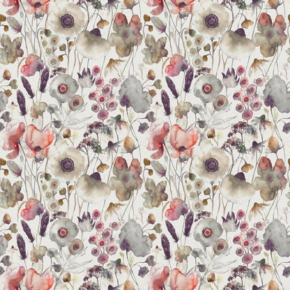 Voyage Maison Hibbertia Fabric Boysenberry Cream