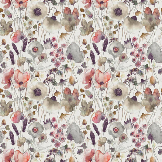 Voyage Maison Hibbertia Fabric Boysenberry Cream