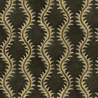 Linwood Helter Skelter Velvet Fire Retardant Coal