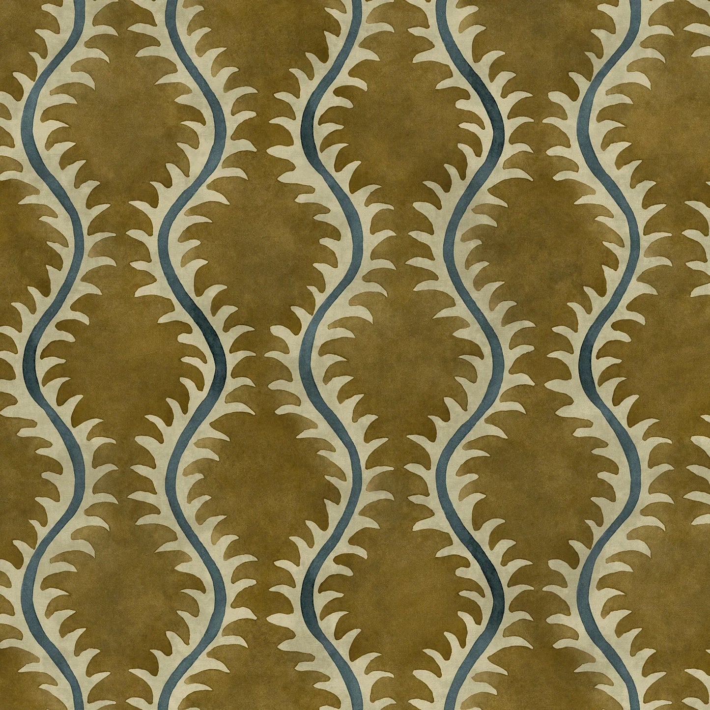 Linwood Helter Skelter Velvet Fire Retardant Lichen