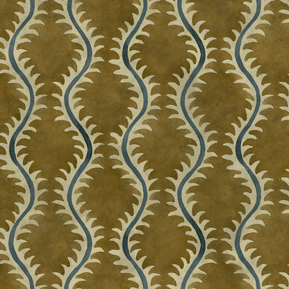 Linwood Helter Skelter Velvet Fire Retardant Lichen