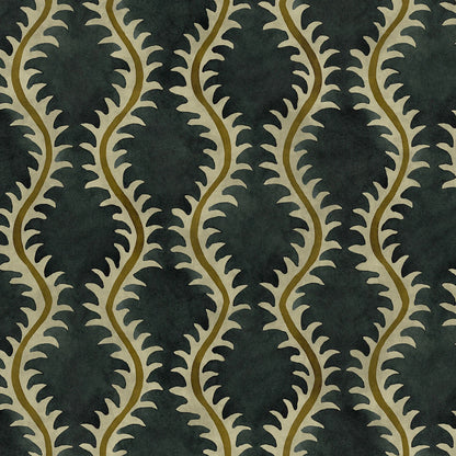 Linwood Helter Skelter Velvet Fire Retardant Midnight