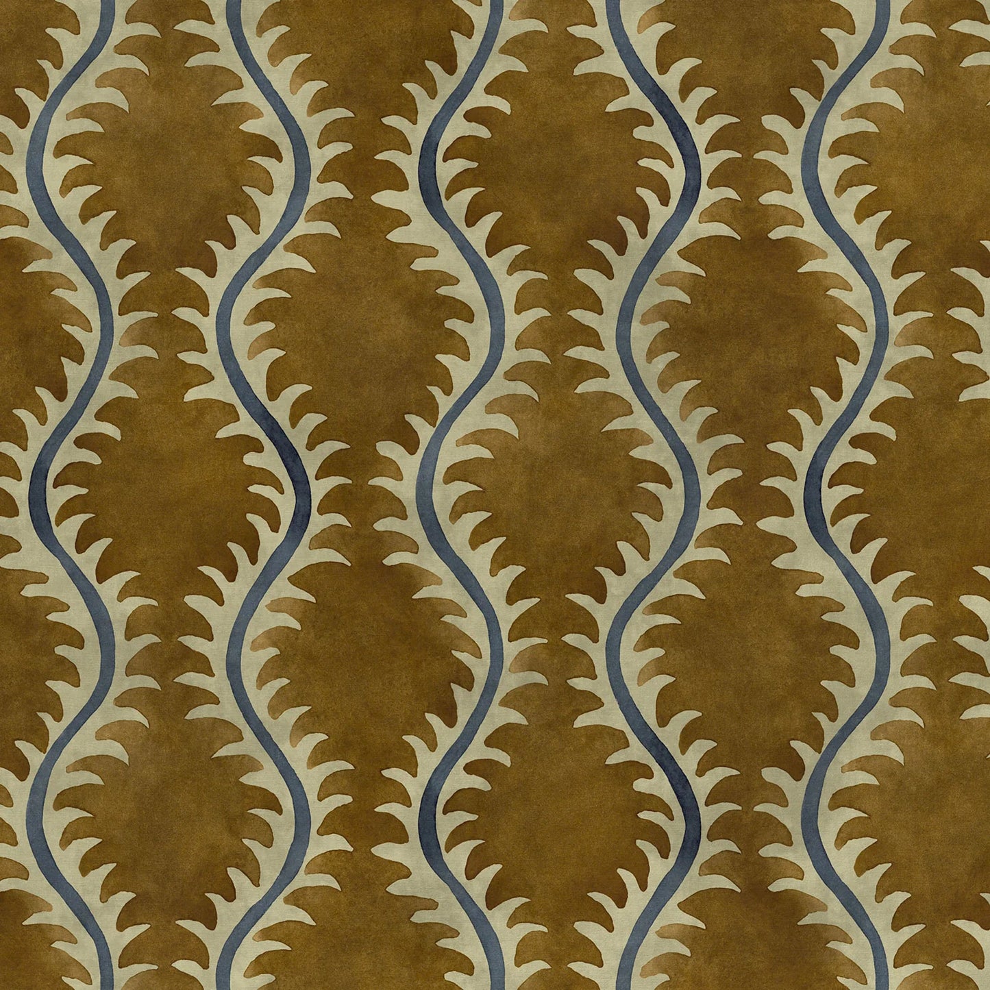 Linwood Helter Skelter Velvet Fire Retardant Turmeric