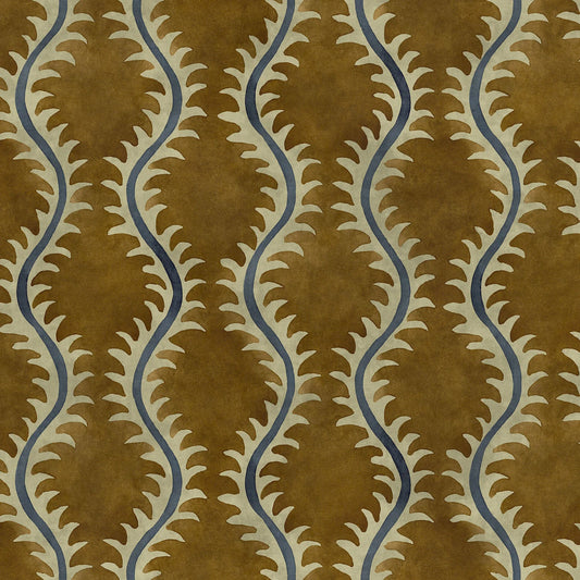 Linwood Helter Skelter Velvet Fire Retardant Turmeric