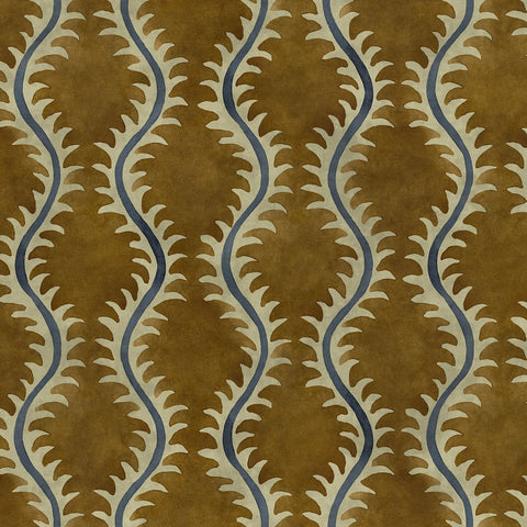 Linwood Helter Skelter Velvet Fire Retardant Turmeric