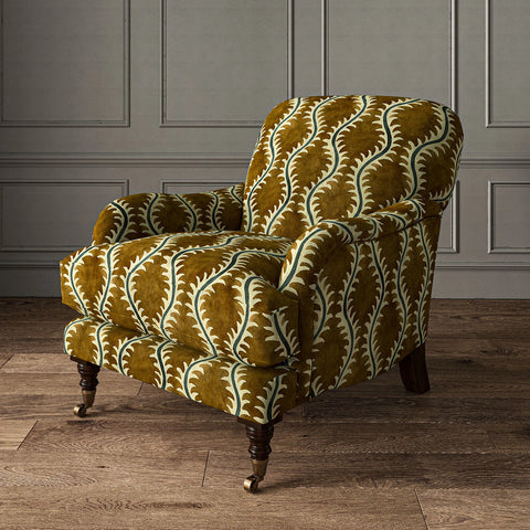 Linwood Helter Skelter Velvet Fire Retardant Umber