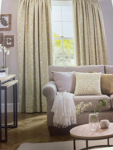 Belfield Design Studio Ela Zest Pencil Pleat Curtains Ready Made