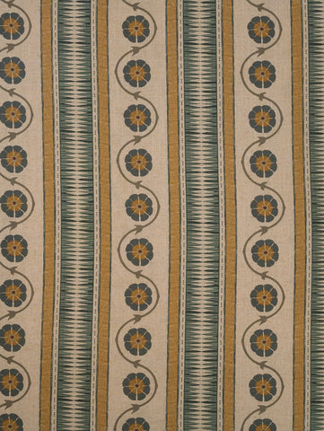 Chess Designs Indira Stripe Taupe/ Cinnamon