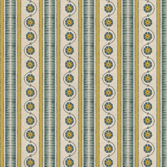 Chess Designs Indira Stripe Mineral/ Ochre