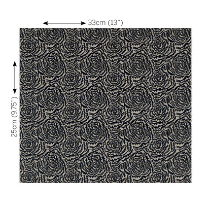 Kirkby Design Jagged Roses Monochrome