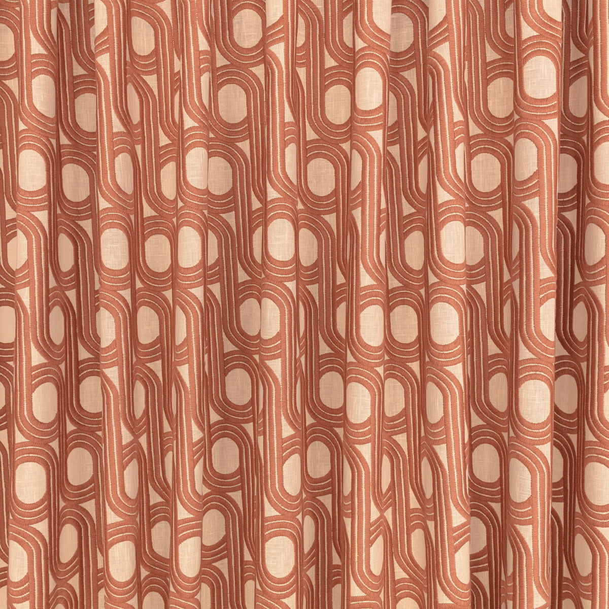 Kirkby Design Cornice Drape FR Sweet Potato
