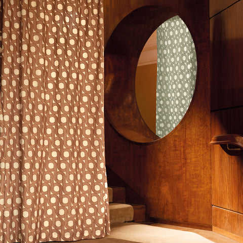 Kirkby Design Cornice Drape FR Sweet Potato