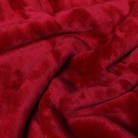 Riva Home Lux Sherpa Fleece Throw Red