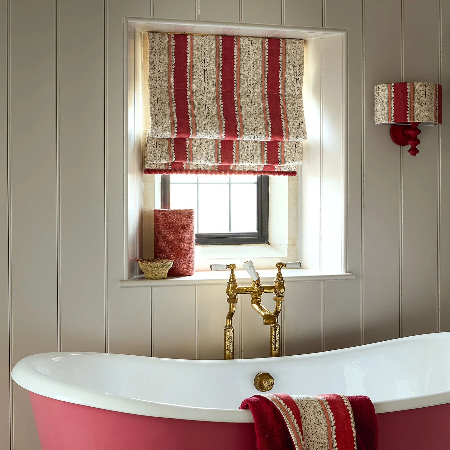 Linwood Dimity Pomegranate