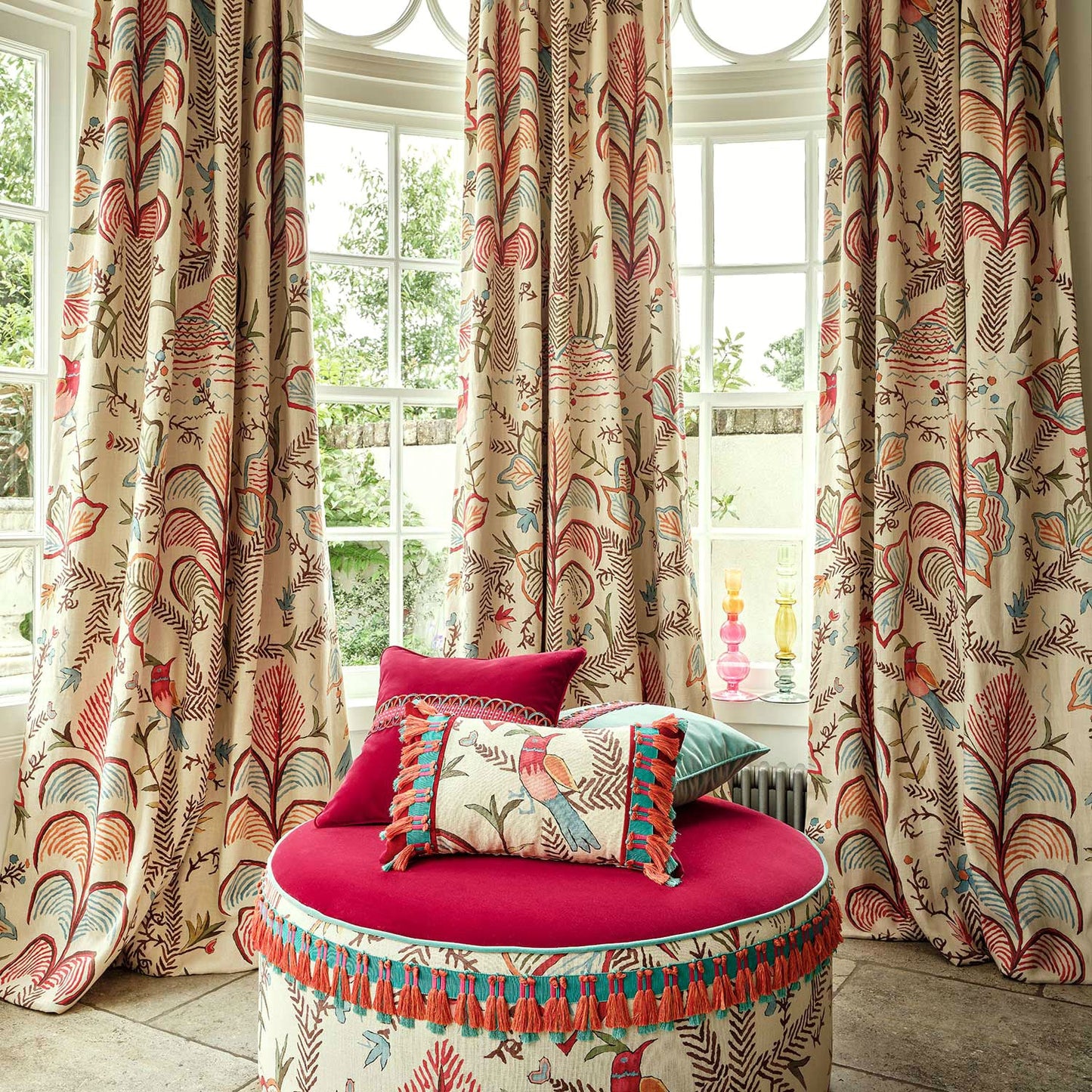 Linwood Songbird Linen Crimson