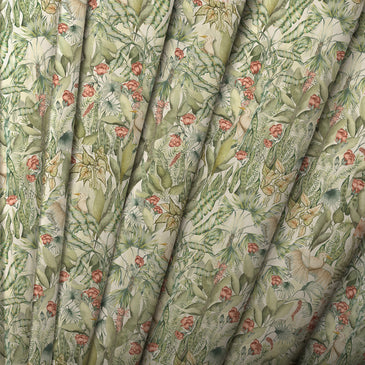 Voyage Maison Mangrove Printed Cotton Fabric Green