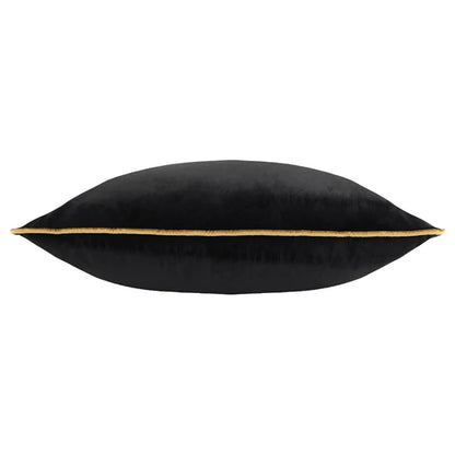 Riva Home Meridian Velvet Cushion Black/Gold