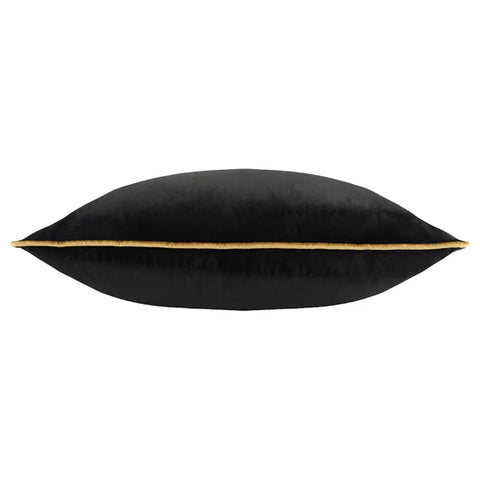 Riva Home Meridian Velvet Cushion Black/Gold