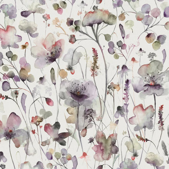 Voyage Maison Pimelea Fabric Boysenberry Cream