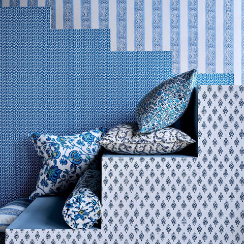 Clarke & Clarke Gamthi Cobalt
