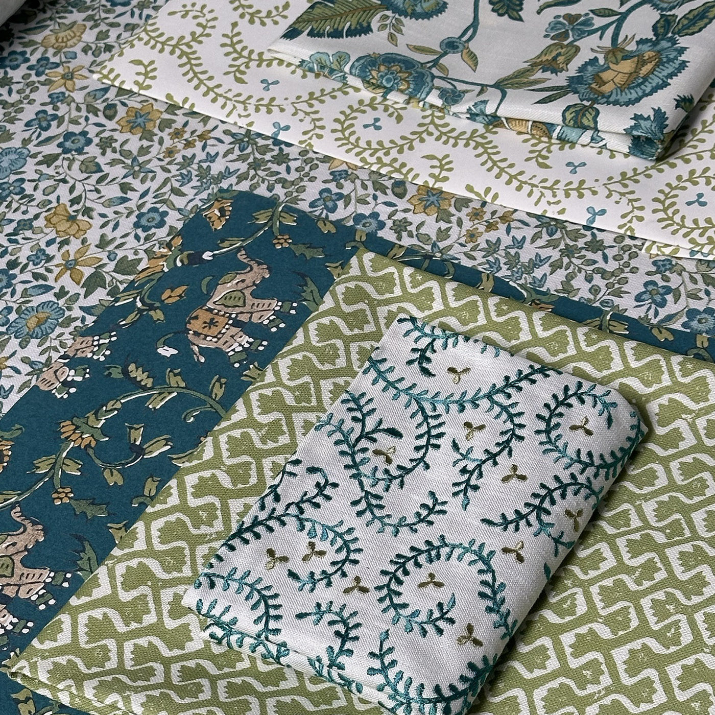 Clarke & Clarke Hathi Teal