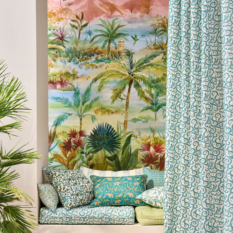 Clarke & Clarke Gamthi Teal