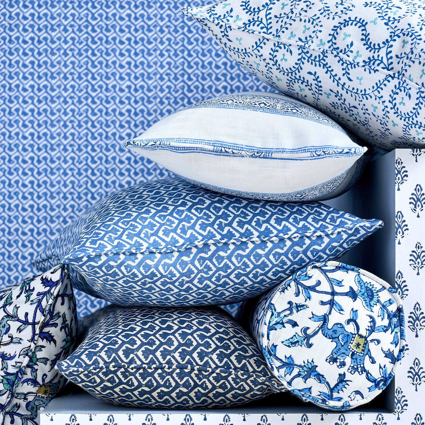 Clarke & Clarke Buta Cobalt