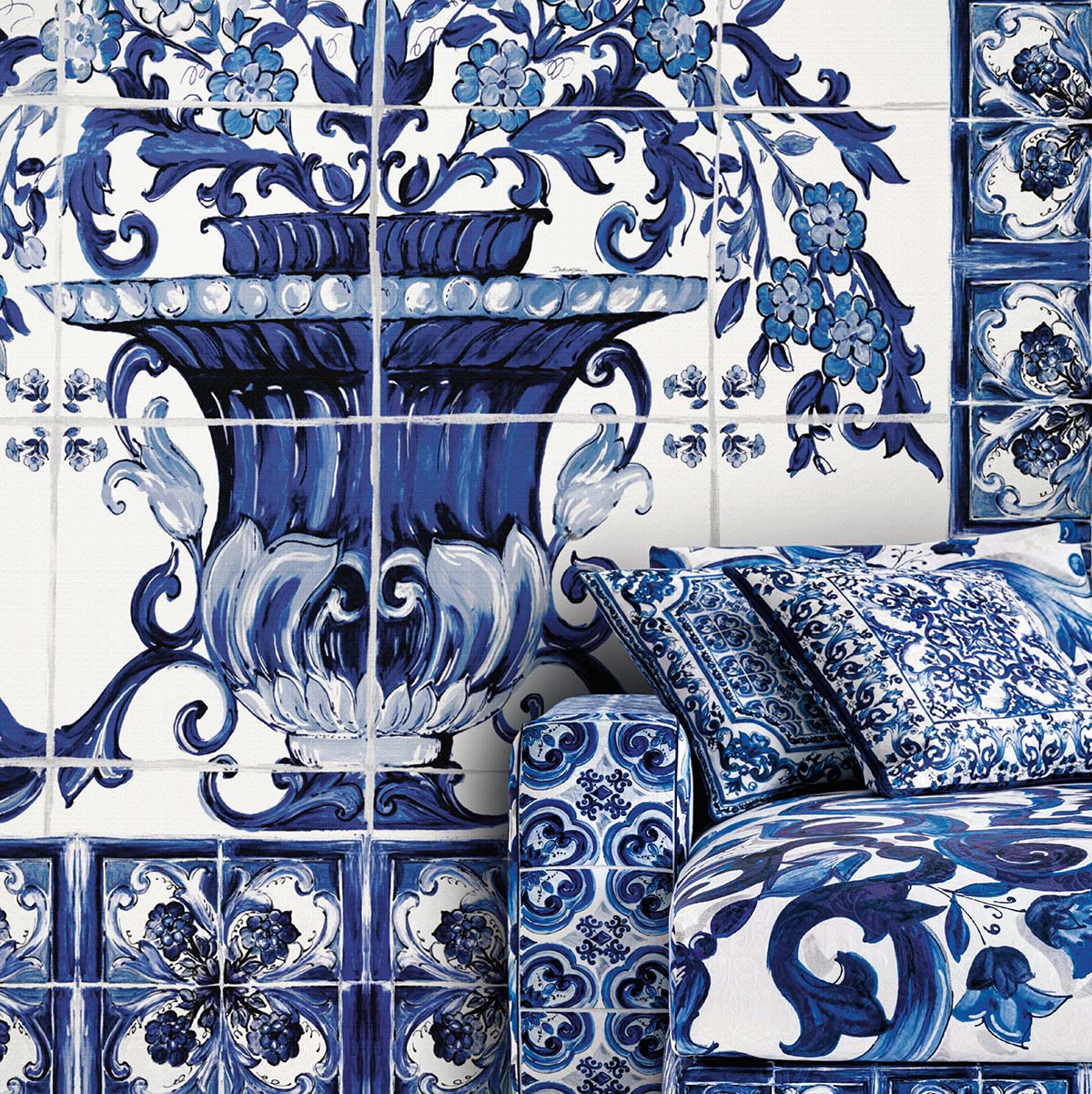 Today Interiors  – Dolce and Gabbana – Vase Mediterraneo – Panel - Whole Roll