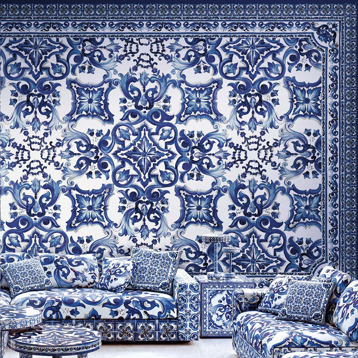 Today Interiors  – Dolce and Gabbana –  Blu Mediterraneo – Panel - Whole Roll